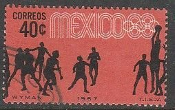 MEXICO 982, 40c Basketball 3rd Pre-Olympic Set 1967 Used. VF. (641)