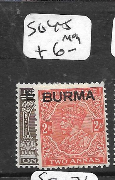 BURMA  (PP1702B) SURCH ON INDIA KGV SG 4-5  MOG