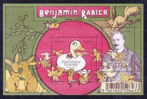 France 4626 MNH 2014 Benjamin Rabier - Comic Book Illustrator Sheet of 2