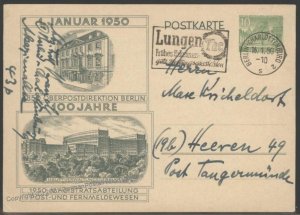 Germany 1950 West Berlin Postal Card Cover 104056