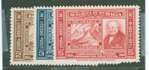 Nicaragua #C254-6  Single (Complete Set)