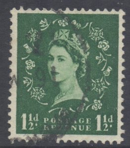 GB Scott 319 - SG542, 1955 St Edward's 1.1/2d Wilding used