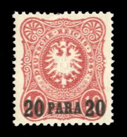 German Colonies, German Offices in the Turkish Empire #2 Cat$75, 1884 20pa on...