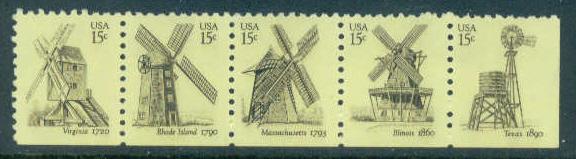 1738-1742 15c Windmills Fine MNH BPS DG