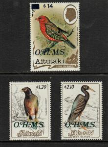 AITUTAKI #O38-40 MNH