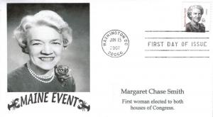 Margaret Chase Smith FDC   #1 of 3 cachets