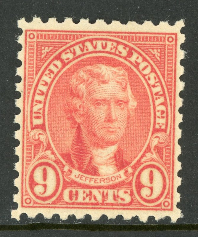 USA 1926 Fourth Bureau 9¢ Jefferson Perf 10 Scott 590 MNH G234