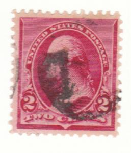 U S Scott 219D Used - Lake Color - Lot # 219D-4