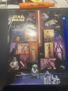 Scott 4143 Star Wars Full Sheet M NH OG ach