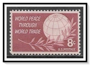 US #1129 World Peace MNH