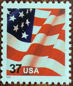 US #3629f MNH Single Flag “Long May It Wave” SCV $.90 L42