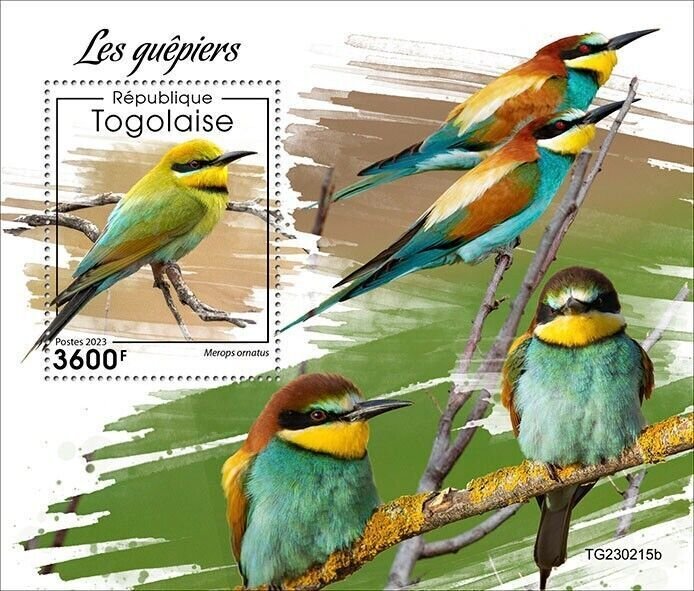 2024 04 - TOGO - BEE EATERS             1V  complet set    MNH **