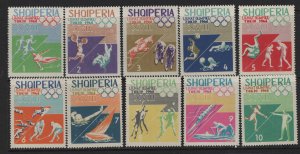 ALBANIA  754-763   MNH SET