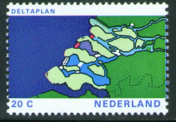 Netherlands Scott 493 MNH** 1972 Map stamp