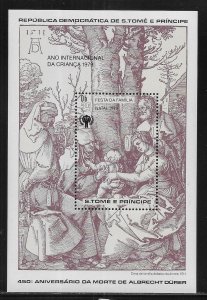 St. Tome 527 IYC International Year of the Child s.s. MNH 2022 Scott c.v. $20