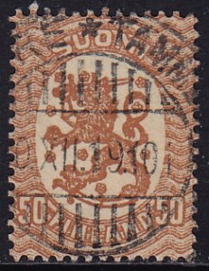 Finland - 1917 - Scott #96 - used - Coat of Arms