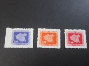 Taiwan 1957 Sc 1158-60 MH