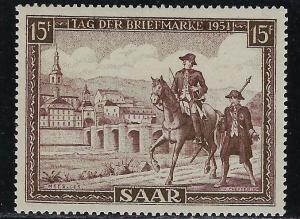 Saar - Scott # 227, mint nh