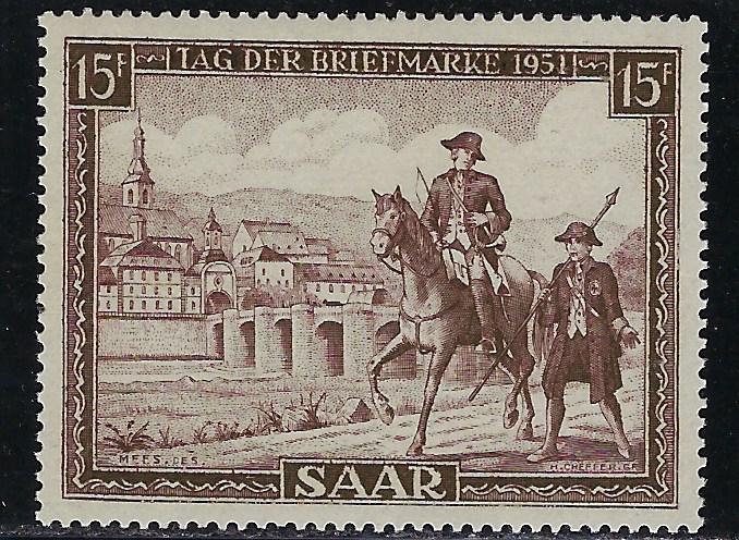 Saar - Scott # 227, mint nh
