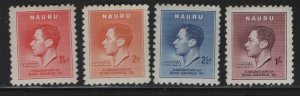 NAURU,  35-38 MINT HINGED SET