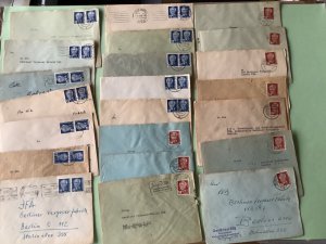 German Democratic Republic 22 postal stamps covers Ref A1671