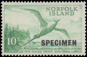 Norfolk Island #41, Specimen Overprint, 1961, Mint No Gum