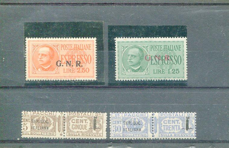 Italy  #E14-15  250l with certificate also #Q1 and Q4- VF NH