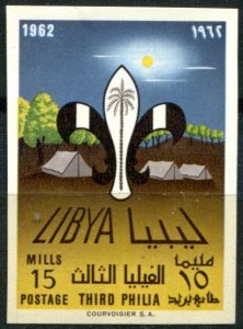 Libya Sc#224 MNH, 15m multi, Third Libyan Scout meeting (Philia) (1962)