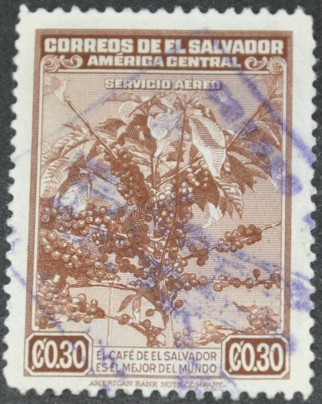 DYNAMITE Stamps: El Salvador Scott #C76 - USED