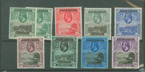 Ascension #1-9 Mint (NH) Single (Complete Set)