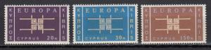 Cyprus - 1963  EUROPA Sc# 229/231 - MH ( 2391)