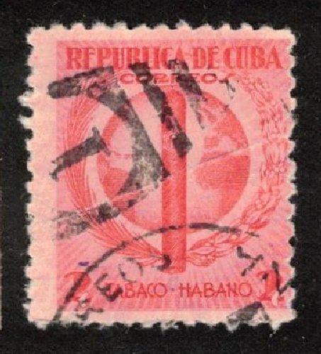 CUBA TABACO HABANO 1939 2c USED SC #357 TOBACCO INDUSTRY