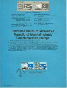 US SP921 Micronesia and Marshall Islands Souvenir Page #2507a