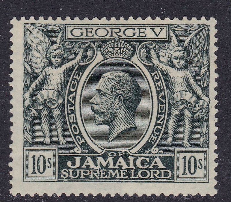 Jamaica Scott 100,  1922 KGV 10/,  F/VF MLH.  Scott $60.