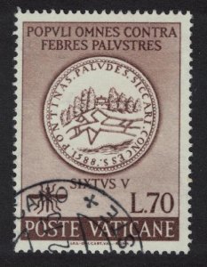 SALE Vatican Malaria Eradication 70L 1962 Canc SC#327 SG#372