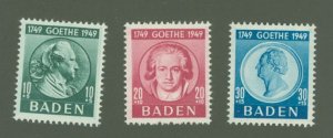 Germany/Baden (5N) #5Nb12-14 Mint (NH) Single (Complete Set)