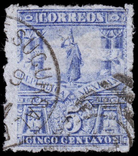 Mexico Scott 272 (1897) Used H G-F, CV $3.75 B