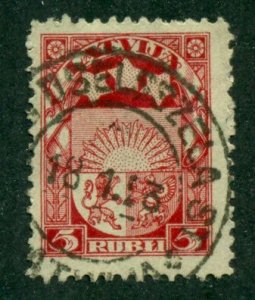 Latvia 1921 -1922 #105 U SCV(2022)=$0.40