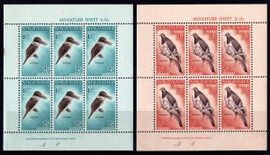 New Zealand 1960 Health - Birds Complete Mint MH Miniature Sheet Set SG MS804b