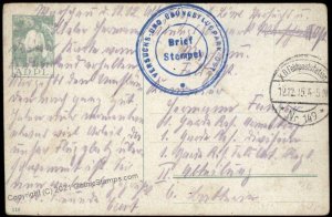 Germany WWI Air Force Versuchs und Uebungsflugpark Ost Warsaw Feldpost Co G68311