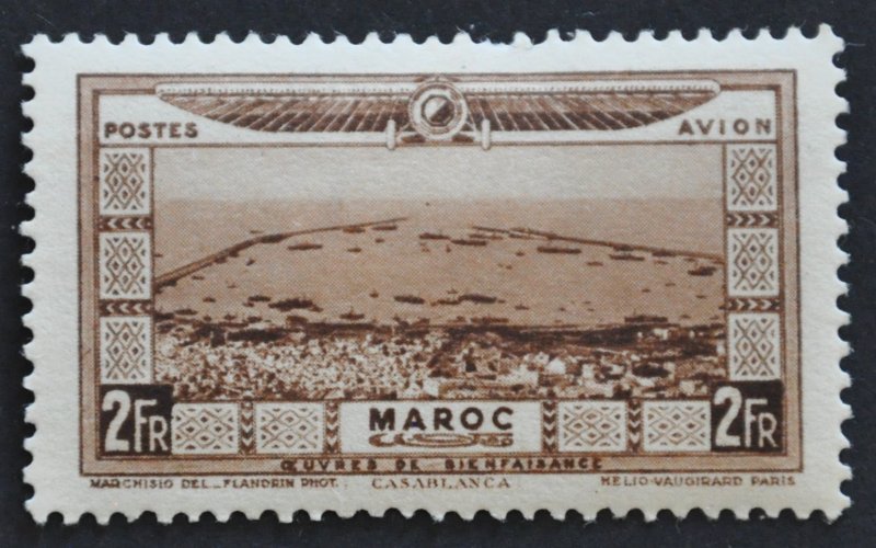 DYNAMITE Stamps: French Morocco Scott #CB8 – MINT hr