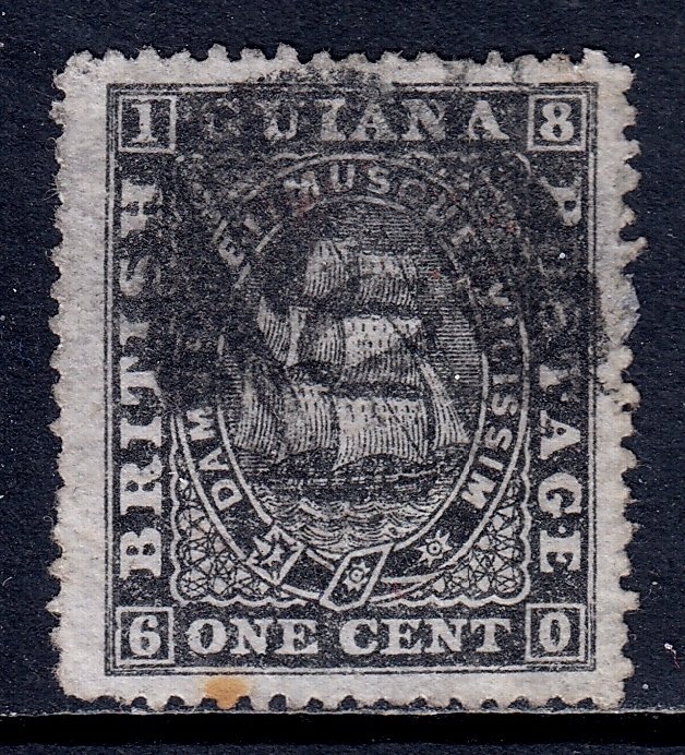 British Guiana - Scott #58 - Used - Toning spot at bottom - SCV $9