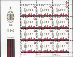 2019 San Marino 120 Milan foundation MS MNH Unificato n. 2644