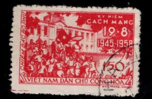 North Viet Nam Scott 78 August Revolution Used stamptypical cancel