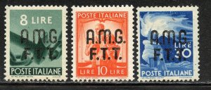 Trieste # 15-17, Mint Never Hinge.