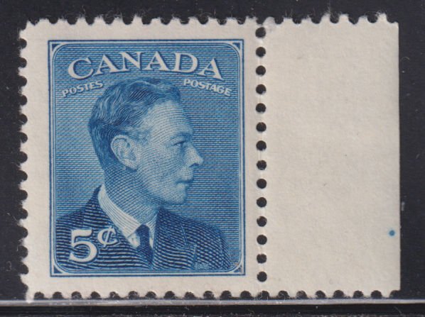 Canada 288 King George VI with Postes-Postage 5¢ 1949