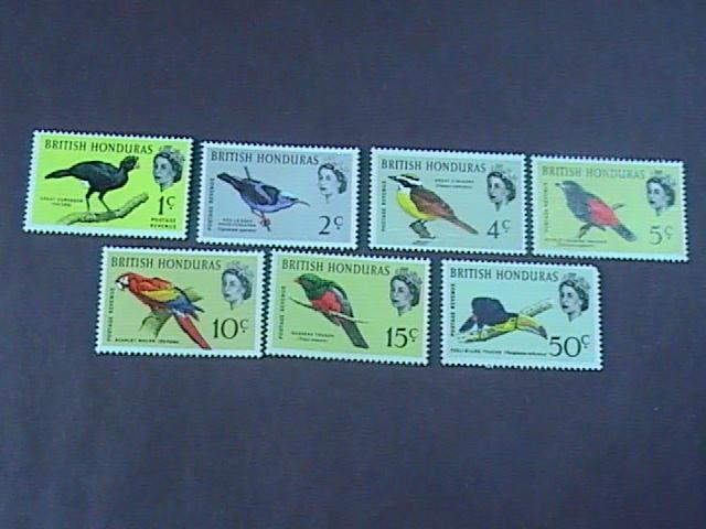 BRITISH HONDURAS # 167a-175a-MINT/NEVER HINGED--COMPLETE SET---BIRDS--QEII--1967