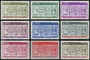 Scott #310-8 Arms MNH