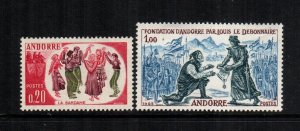 Andorra  155+157 MH $13.75 french