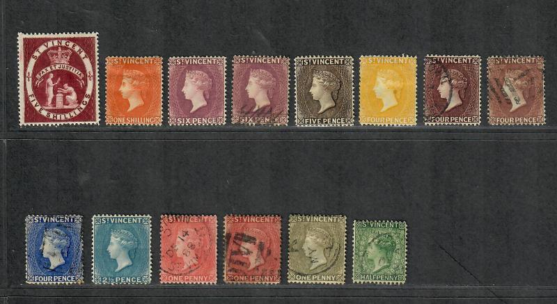 St. Vincent Sc#41-54 M+U/H/F, Complete Set, Cv. $405.80